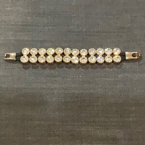 Women’s rhinestone leather bracelet - Gem